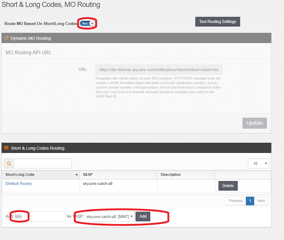 MO Routing Short Documentation