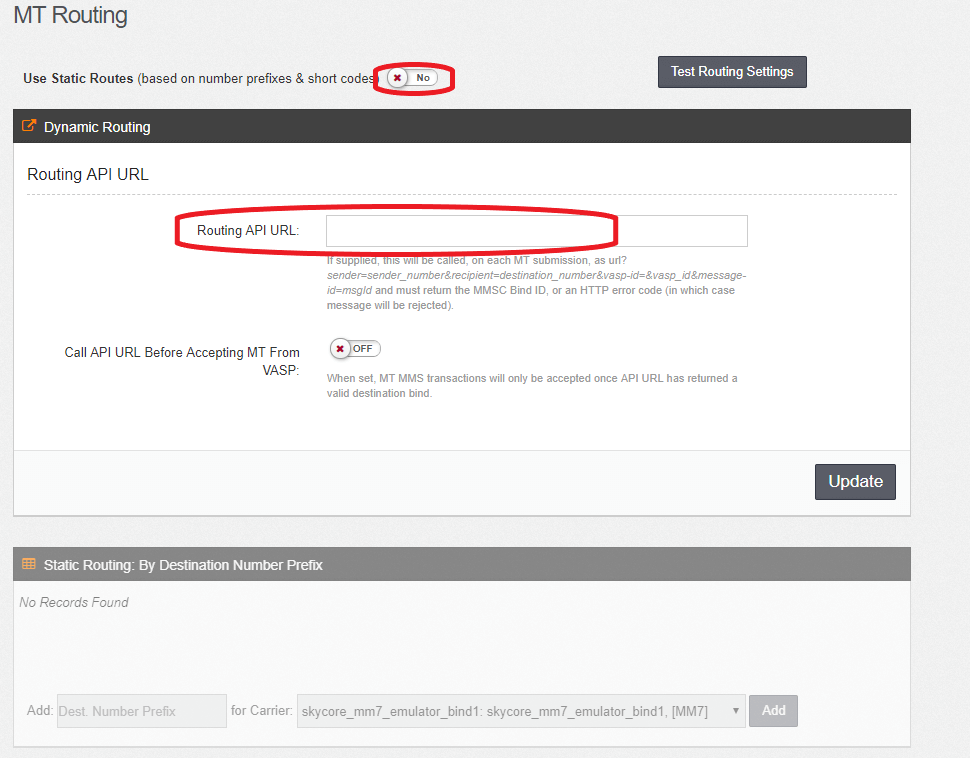 MT Routing Dynamic Documentation