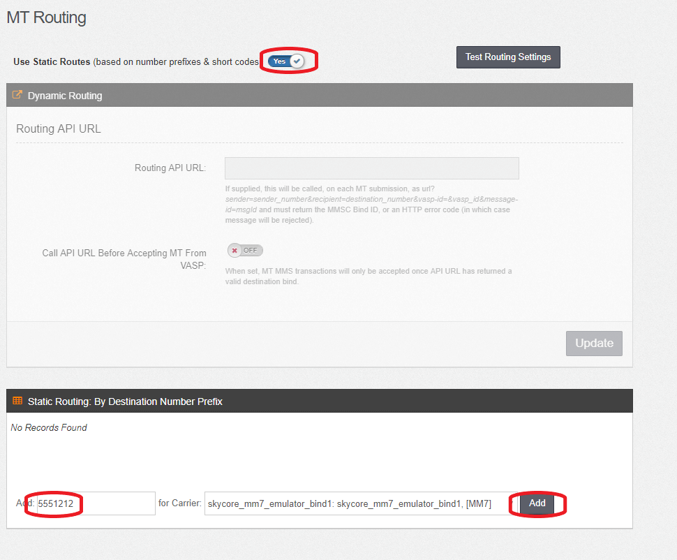MT Routing Static Documentation