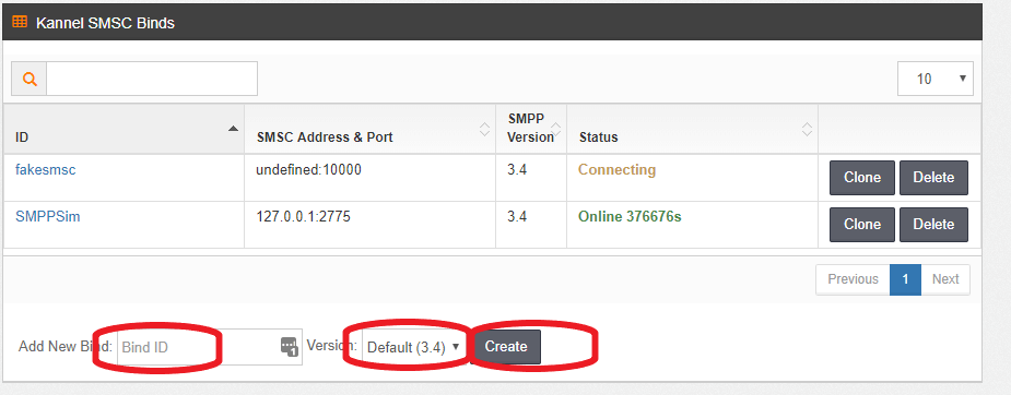 SMSC Bind Documentation